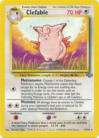 Clefable (17) 017/64 - Unlimited Jungle - Rare