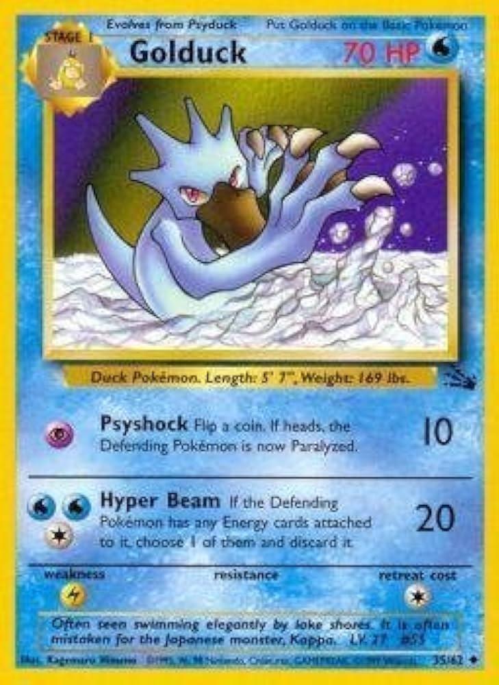 Golduck 035/62 - Unlimited Fossil - Uncommon