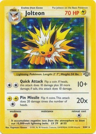 Jolteon (4) 004/64 - Unlimited Holofoil Jungle - Holo Rare