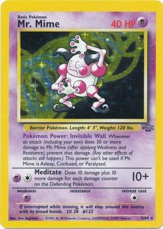 Mr. Mime (6) 006/64 - Unlimited Holofoil Jungle - Holo Rare