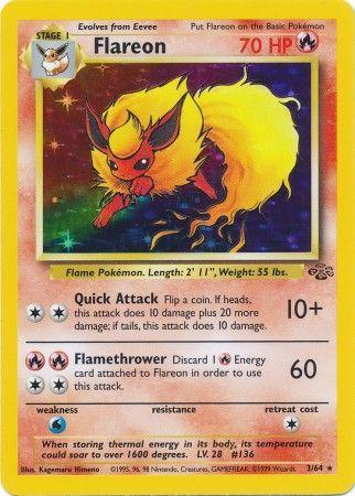 Flareon (3) 003/64 - Unlimited Holofoil Jungle - Holo Rare