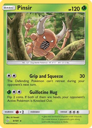 Pinsir 009 SM Team Up - Rare