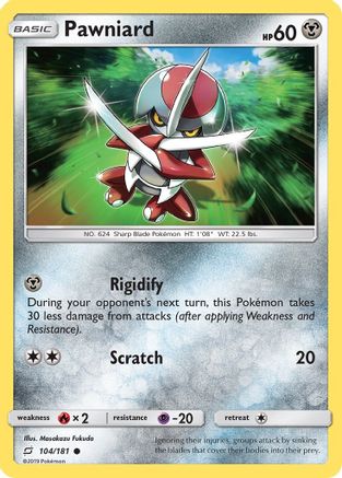 Pawniard 104/181 - Reverse Holofoil SM Team Up - Common