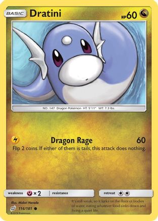 Dratini (116) 116/181 - Reverse Holofoil SM Team Up - Common