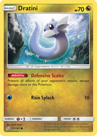 Dratini (117) 117/181 - Reverse Holofoil SM Team Up - Common