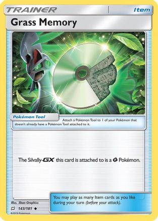 Grass Memory 143 SM Team Up - Uncommon