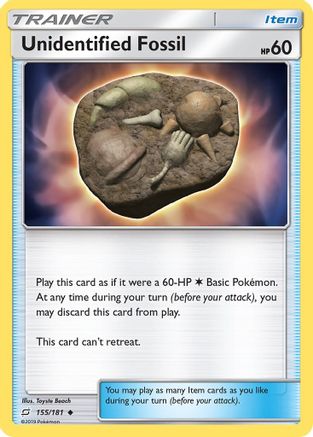 Unidentified Fossil 155 SM Team Up - Uncommon