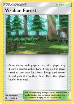 Viridian Forest 156/181 - Reverse Holofoil SM Team Up - Uncommon