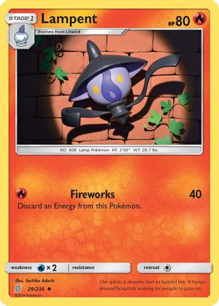 Lampent 029/236 - Reverse Holofoil SM Unified Minds - Uncommon