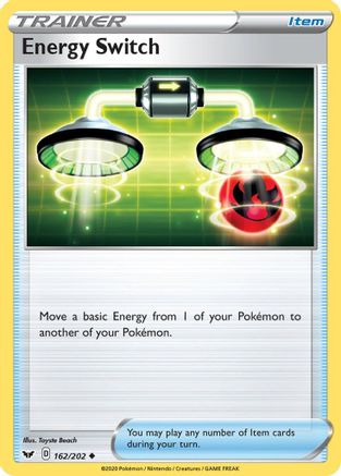 Energy Switch 162/202 - Reverse Holofoil SWSH01 Sword & Shield Base Set - Uncommon