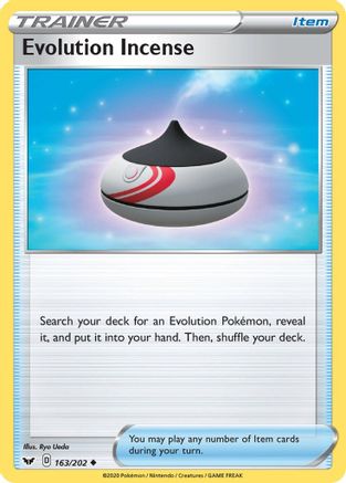 Evolution Incense 163/202 SWSH01 Sword & Shield Base Set - Uncommon