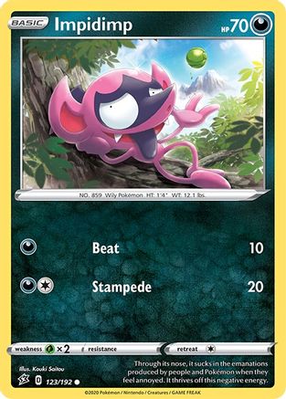 Impidimp 123/192 SWSH02 Rebel Clash - Common