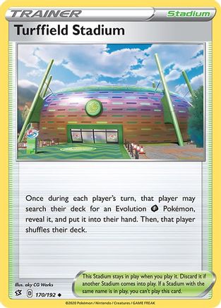 Turffield Stadium 170/192 - Reverse Holofoil SWSH02 Rebel Clash - Uncommon