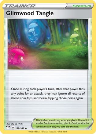 Glimwood Tangle 162/189 - Reverse Holofoil SWSH03 Darkness Ablaze - Uncommon