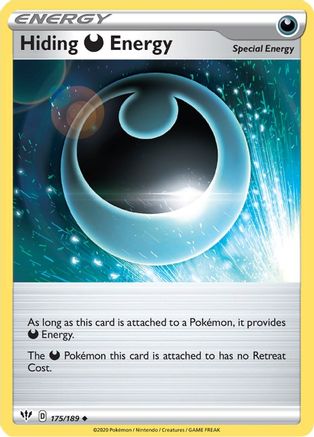 Hiding D Energy 175/189 - Reverse Holofoil SWSH03 Darkness Ablaze - Uncommon