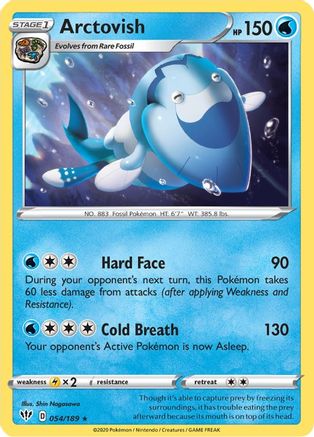 Arctovish 054/189 SWSH03 Darkness Ablaze - Rare