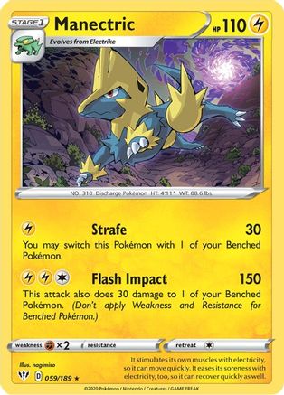 Manectric 059/189 SWSH03 Darkness Ablaze - Rare