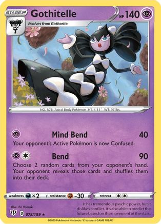 Gothitelle 075/189 SWSH03 Darkness Ablaze - Rare