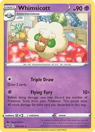 Whimsicott 076/185 SWSH04 Vivid Voltage - Rare