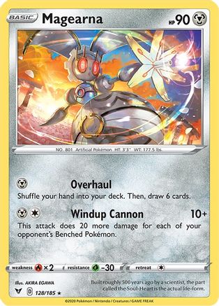 Magearna 128/185 - Reverse Holofoil SWSH04 Vivid Voltage - Holo Rare