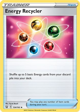 Energy Recycler 124/163 - Reverse Holofoil SWSH05 Battle Styles - Uncommon