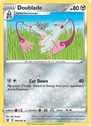 Doublade 106/163 SWSH05 Battle Styles - Uncommon