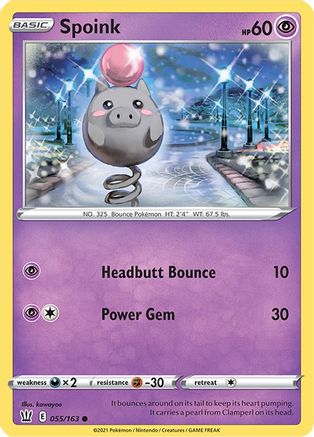 Spoink 055/163 SWSH05 Battle Styles - Common