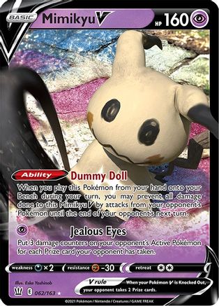 Mimikyu V 062/163 - Holofoil SWSH05 Battle Styles - Ultra Rare