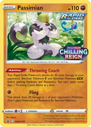 Passimian SWSH115 - Holofoil SWSH Sword & Shield Promo Cards - Promo