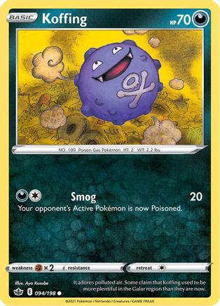Koffing 094/198 SWSH06 Chilling Reign - Common