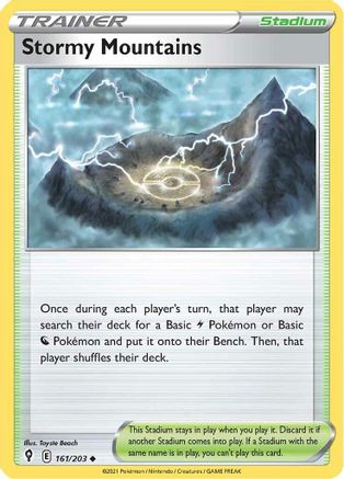 Stormy Mountains 161/203 SWSH07 Evolving Skies - Uncommon
