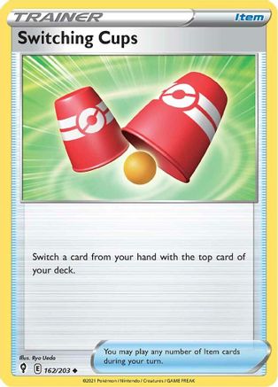 Switching Cups 162/203 - Reverse Holofoil SWSH07 Evolving Skies - Uncommon
