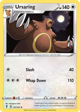 Ursaring 127/203 SWSH07 Evolving Skies - Uncommon