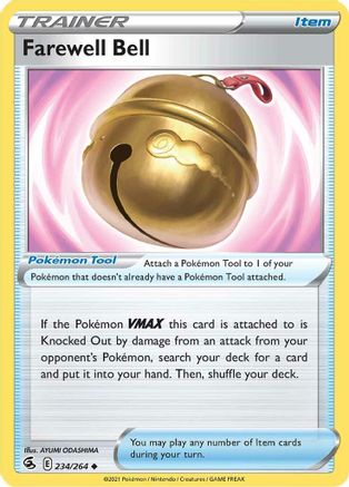Farewell Bell 234/264 - Reverse Holofoil SWSH08 Fusion Strike - Uncommon