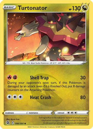 Turtonator 198/264 SWSH08 Fusion Strike - Uncommon