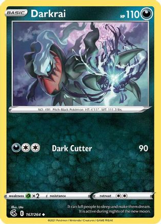 Darkrai 167/264 SWSH08 Fusion Strike - Uncommon