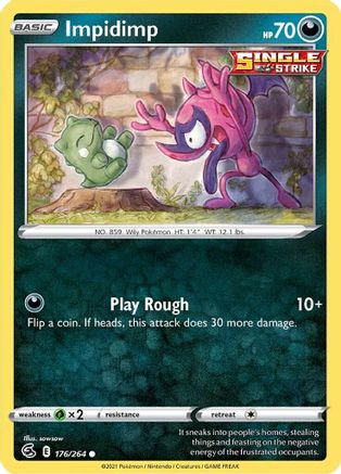 Impidimp 176/264 SWSH08 Fusion Strike - Common