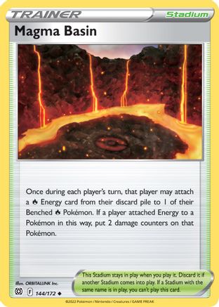 Magma Basin 144/172 - Reverse Holofoil SWSH09 Brilliant Stars - Uncommon