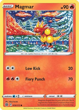 Magmar 019/172 SWSH09 Brilliant Stars - Common