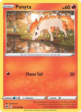 Ponyta 021/189 SWSH10 Astral Radiance - Common