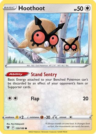Hoothoot 120/189 SWSH10 Astral Radiance - Common