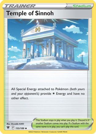 Temple of Sinnoh 155/189 SWSH10 Astral Radiance - Uncommon