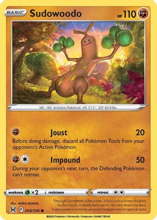 Sudowoodo 094/196 SWSH11 Lost Origin - Common