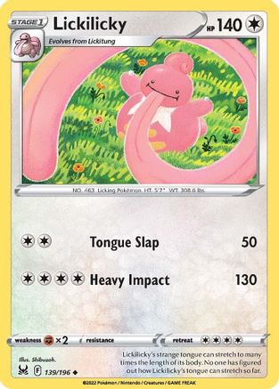 Lickilicky 139/196 SWSH11 Lost Origin - Uncommon