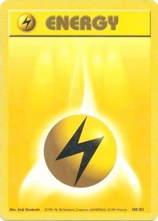 Lightning Energy 100/102 Base Set - Common