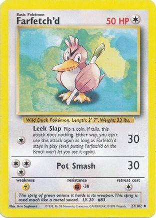 Farfetch'd 027/102 Base Set - Uncommon