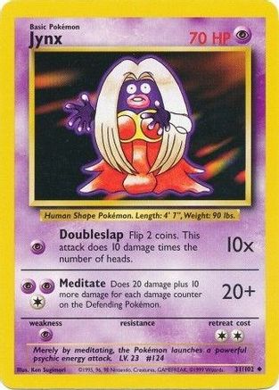 Jynx 031/102 Base Set - Uncommon