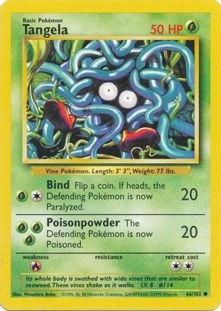 Tangela 066/102 Base Set - Common