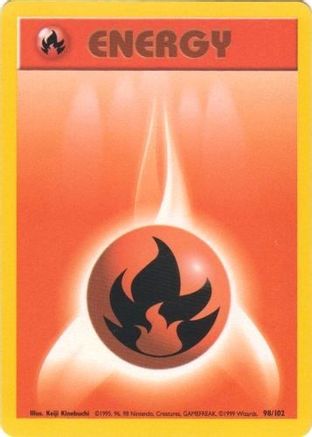 Fire Energy 098/102 Base Set - Common