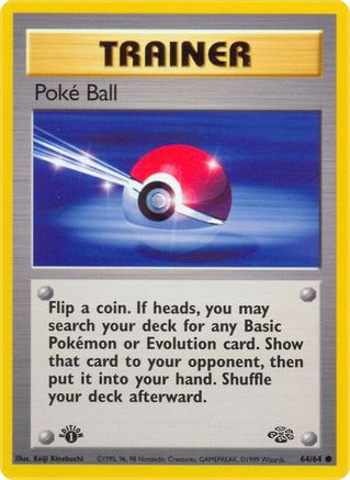 Poke Ball 064/64 - 1st Edition Jungle - Common